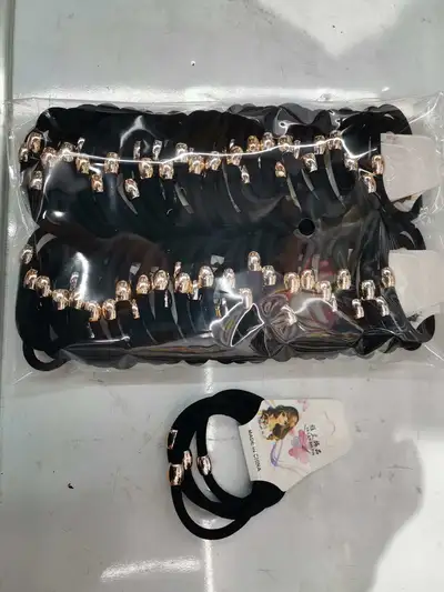 0.6 Cashmere Gold Beads On Carpi Band Large Printed Hand Loop Headband Hair Accessories