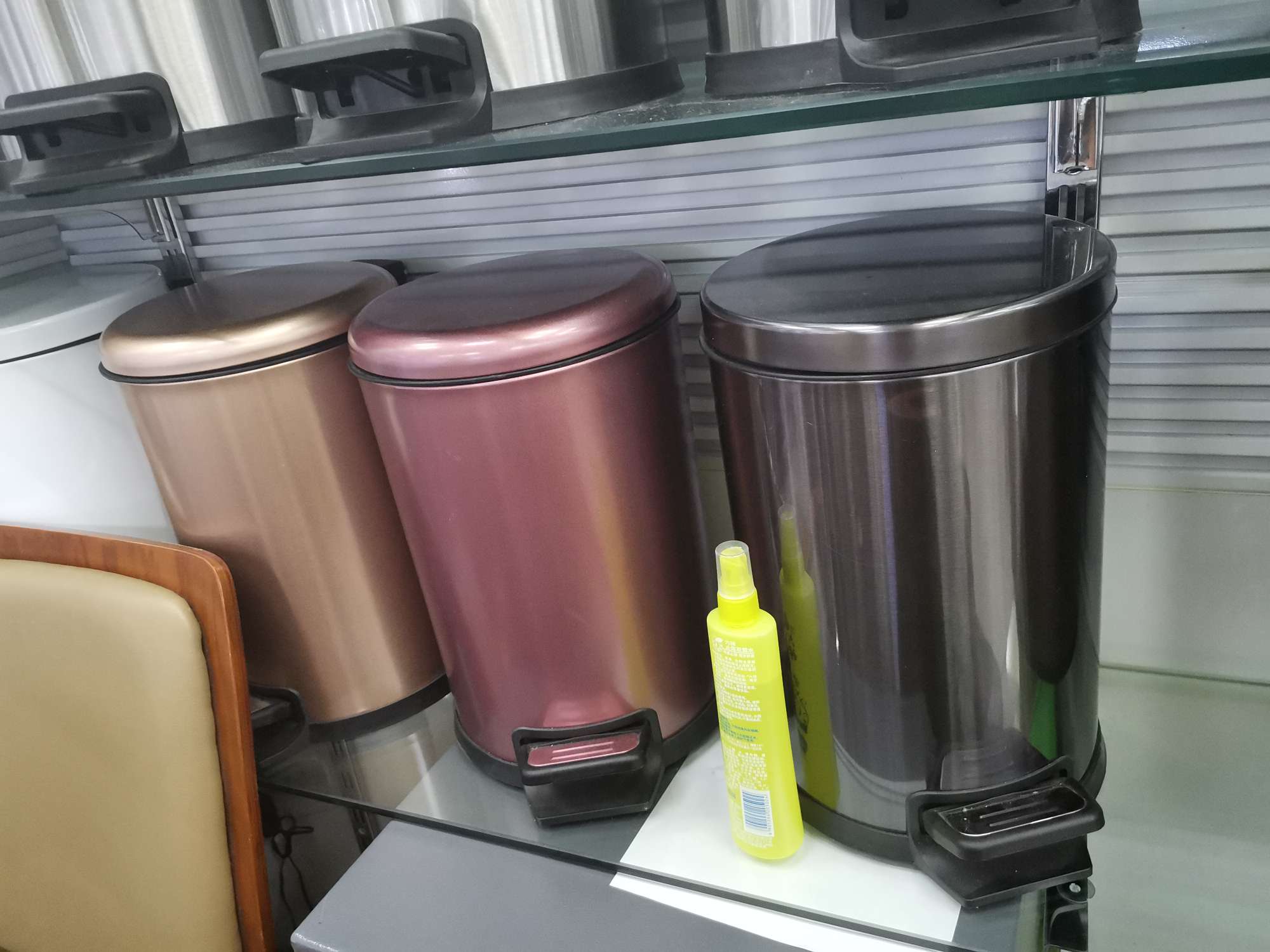 8升 8L 彩色喷漆垃圾桶 脚踏式垃圾桶详情图7