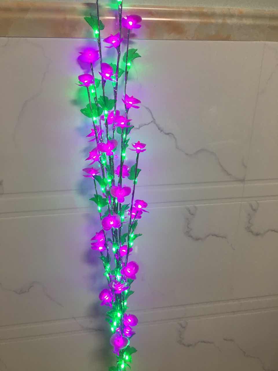 Led Safflower green leaf lamp tree thumbnail