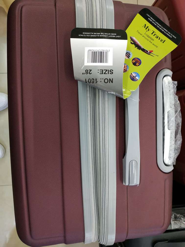 1601 ABS trolley case three-piece set, 20-24-28 inches details Picture