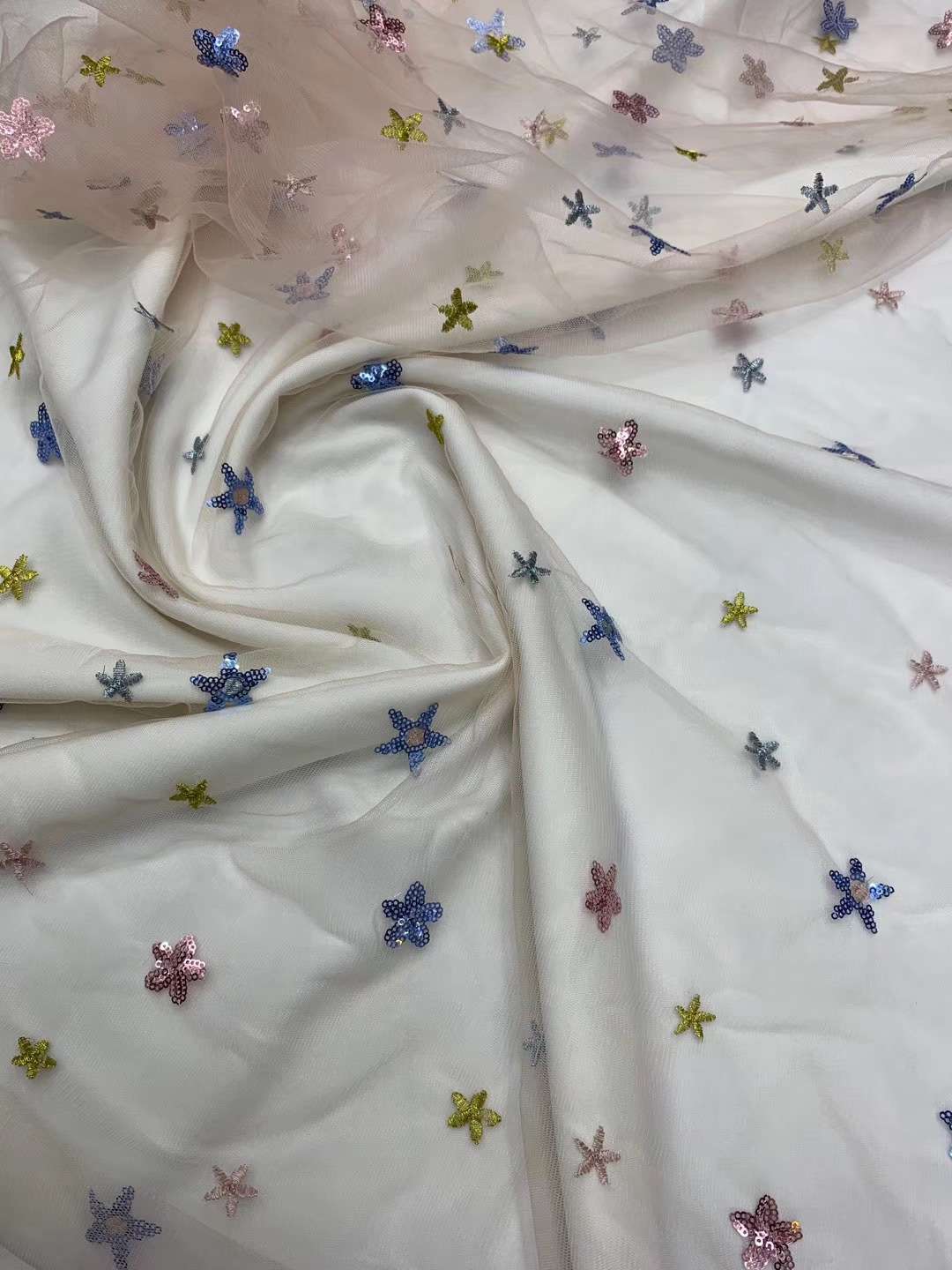 Factory direct sales of new sequined and embroidered wedding dresses, lace fabric, edge fabric, embroidered fabric Application Scenario
