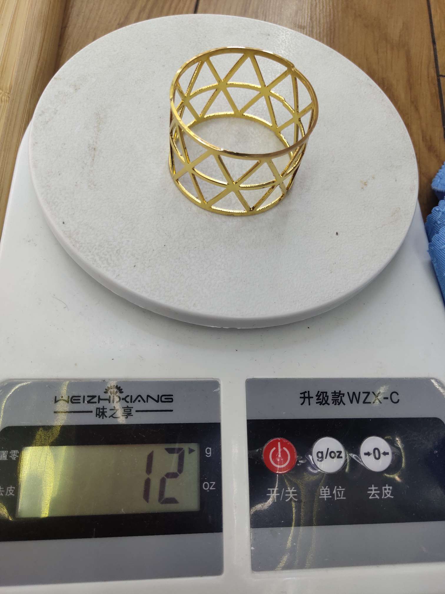 源头工厂 厂家直销新创意 金属电镀餐巾环细节图