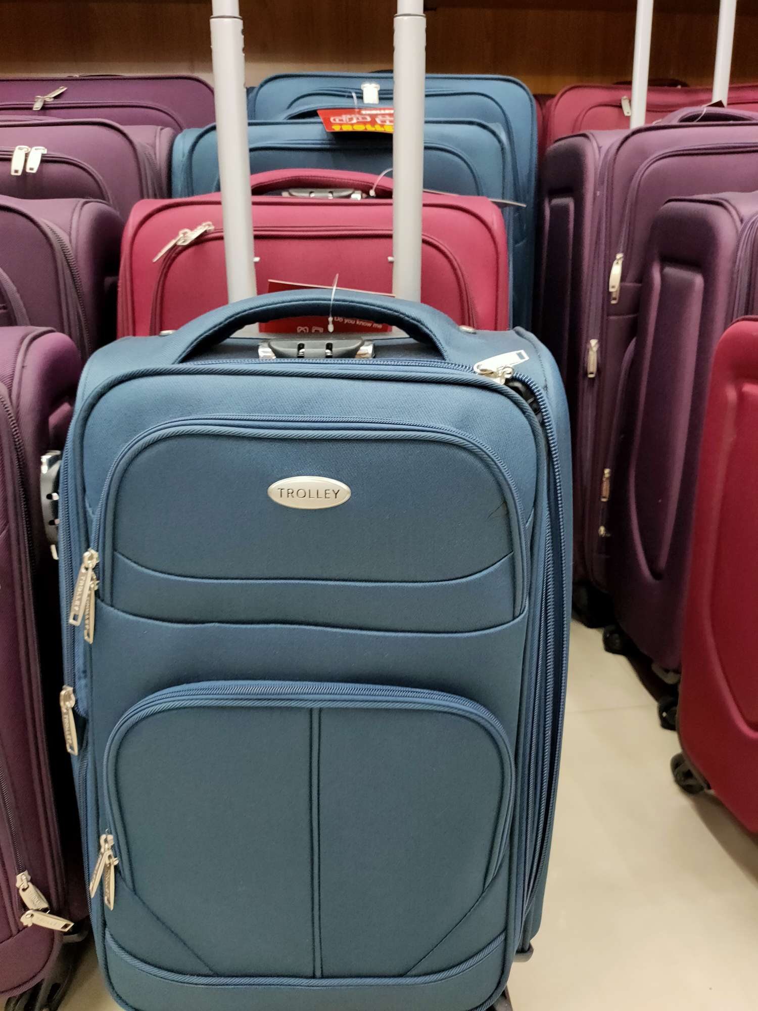 旅行箱蓝色四件套