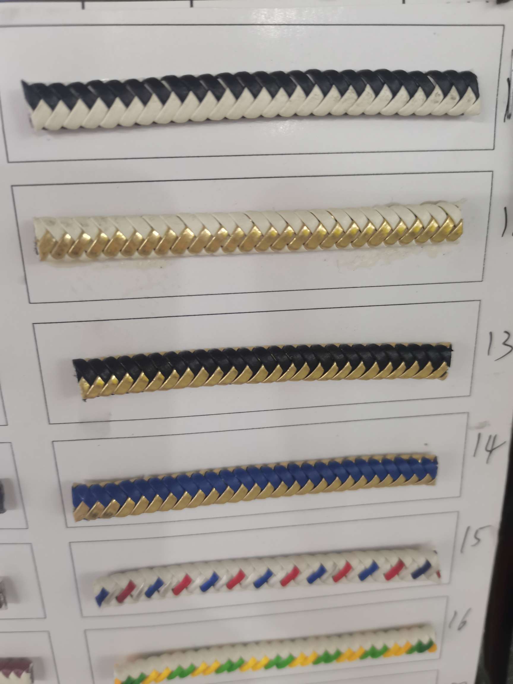 Mix color weave 1 cm jewelry rope thumbnail