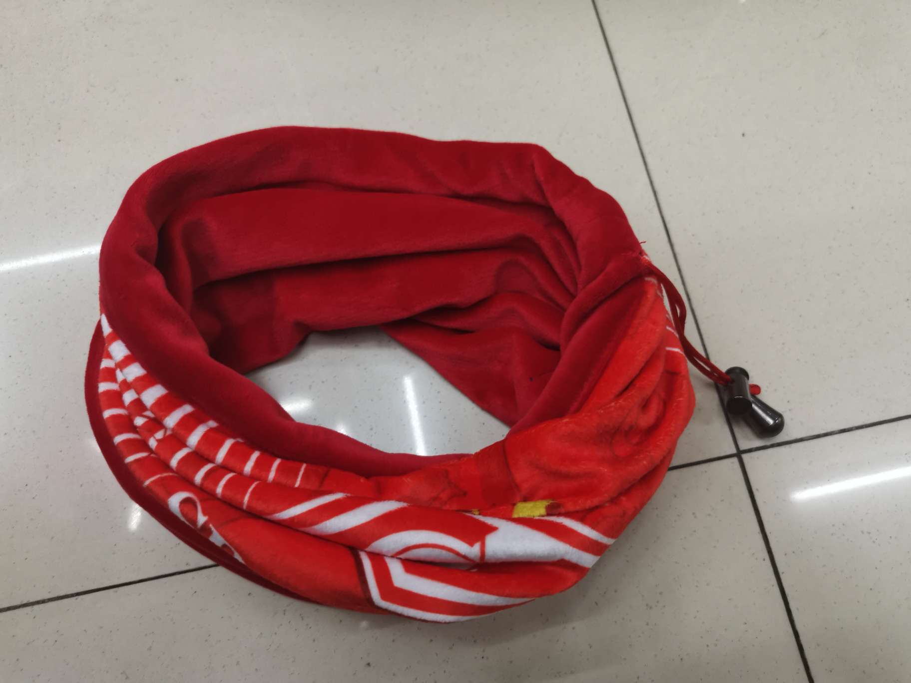 水晶绒围脖细节图