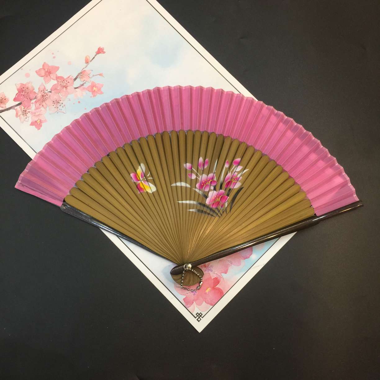 头青喷绘扇详情图9