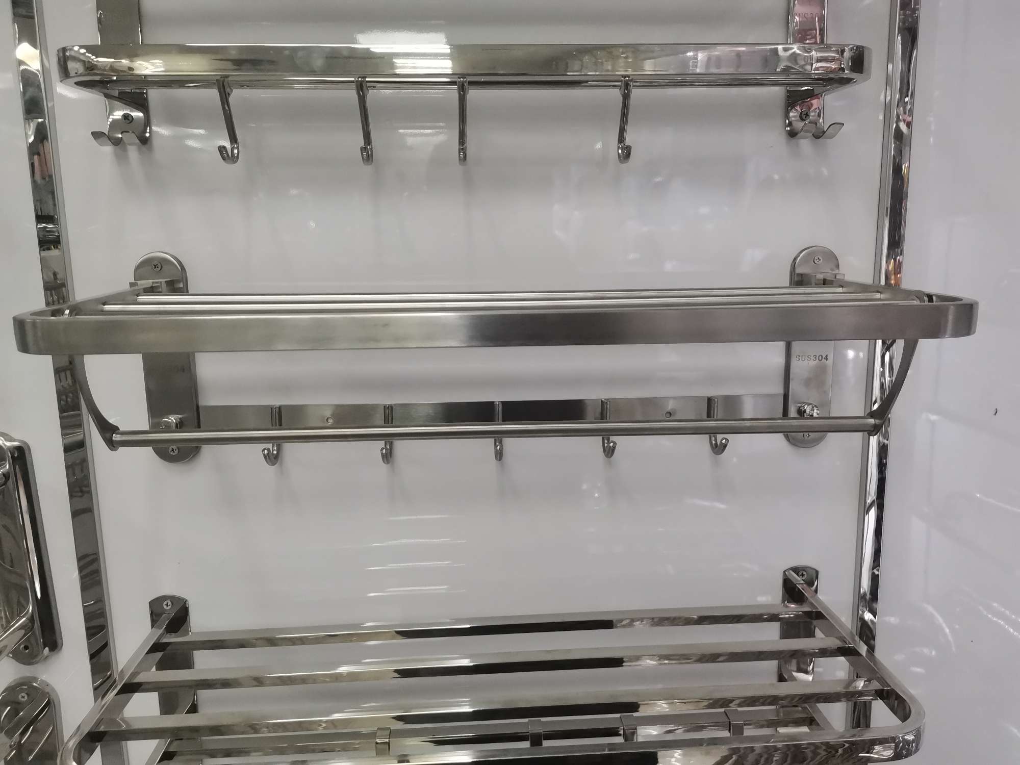 不锈钢浴巾架 304