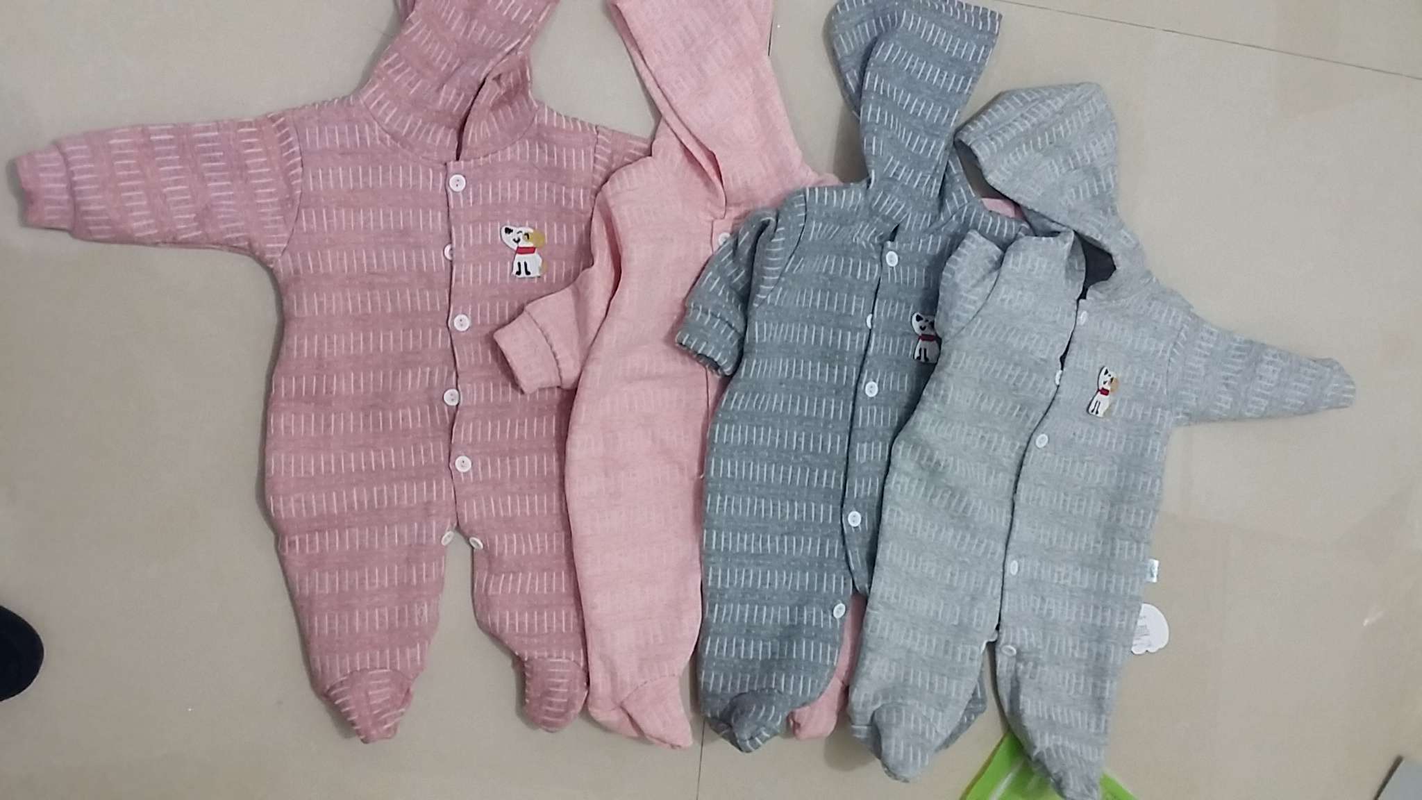 带帽包脚全棉连体哈衣空气棉款