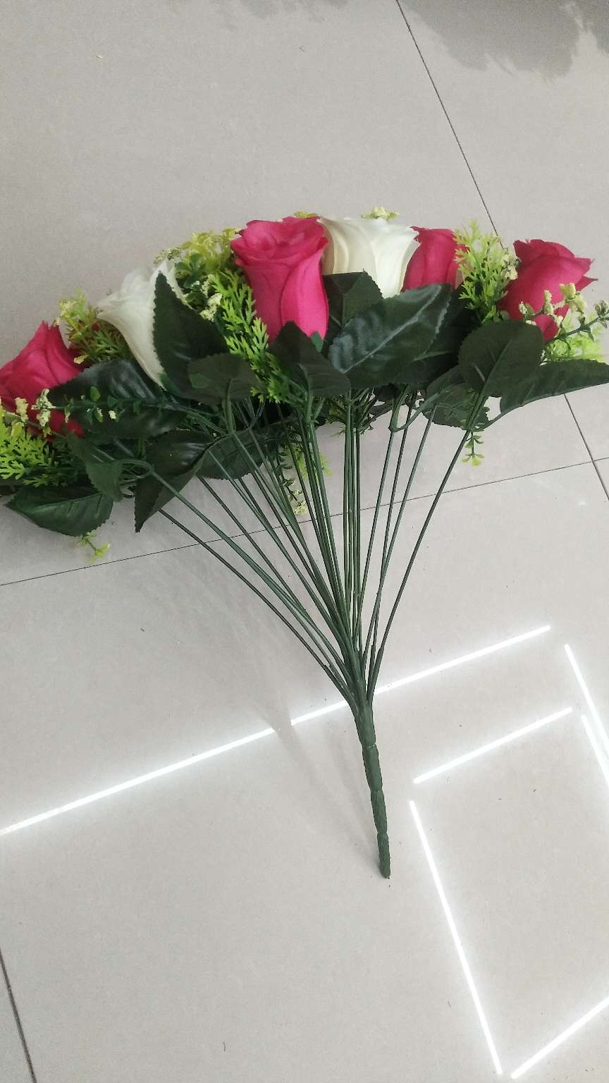 仿真花/假花仿真花/人造花/高考花束/仿真花硅胶白底实物图