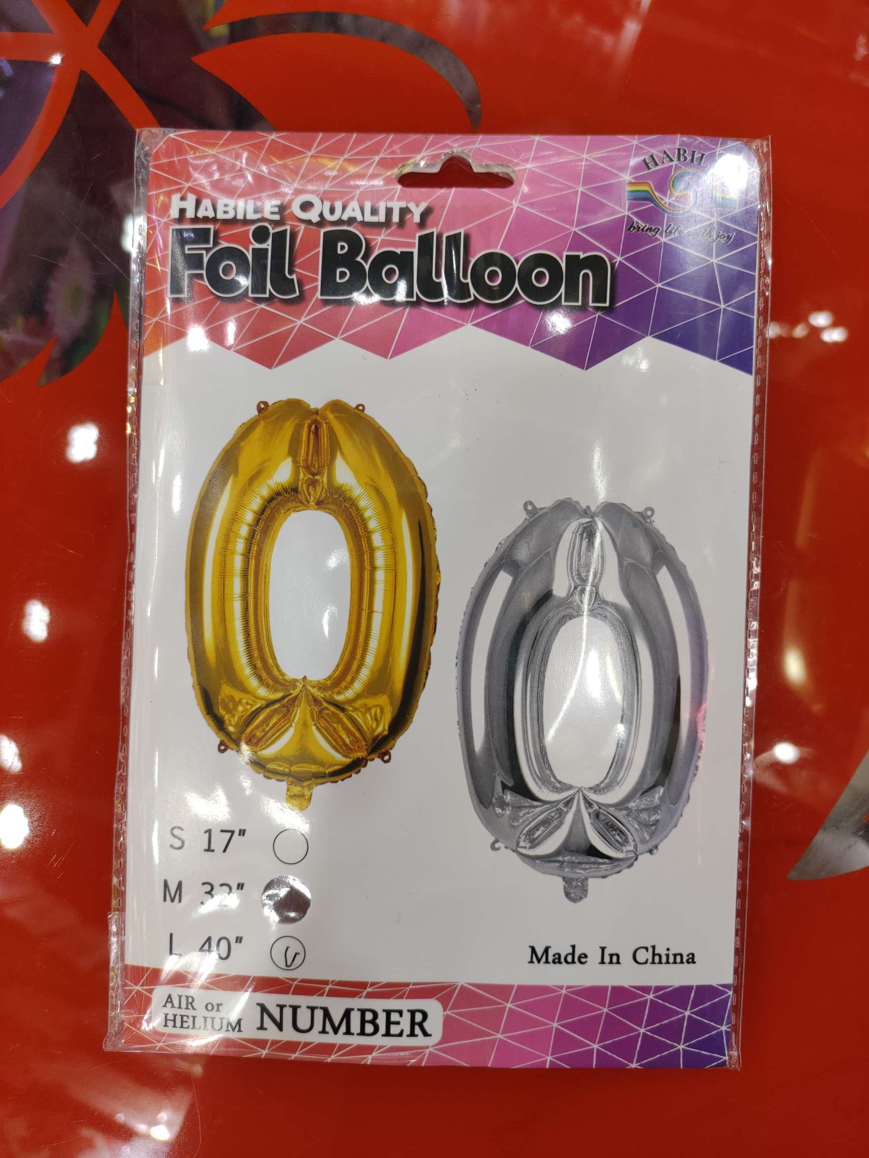 Wholesale of letter aluminum film balls for birthday party decoration balloons Specification image