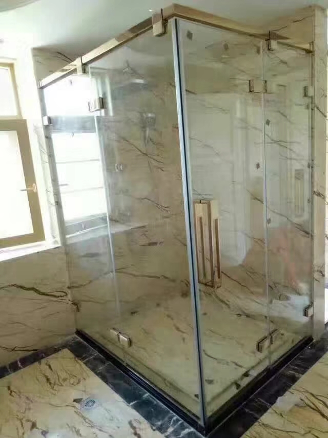 Better Ultra-White Crystal Glass Shower Enclosure 35 Series Rose gold safe, fingerprint-free, integrated design Application Scenario
