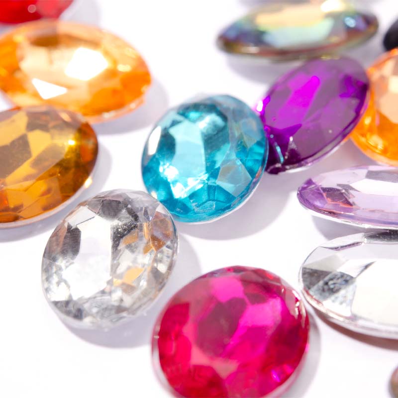 Taiwan A10*14 pointed ellipse drilling force drilling craft claw claw egg-shaped imitated Taiwan acrylic thumbnail