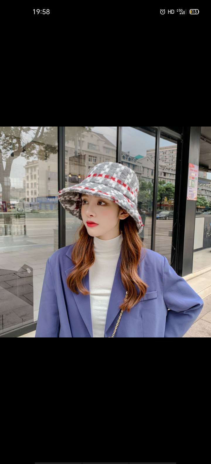 Colored Cloth Basin Hat undefined