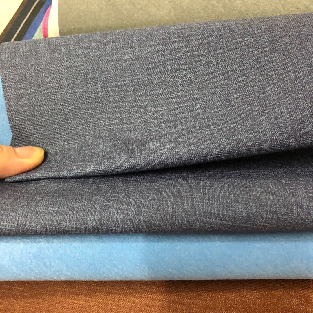 Factory direct sales of compression molded pu leather bag fabric packaging boxes, new leather linen texture Item Picture