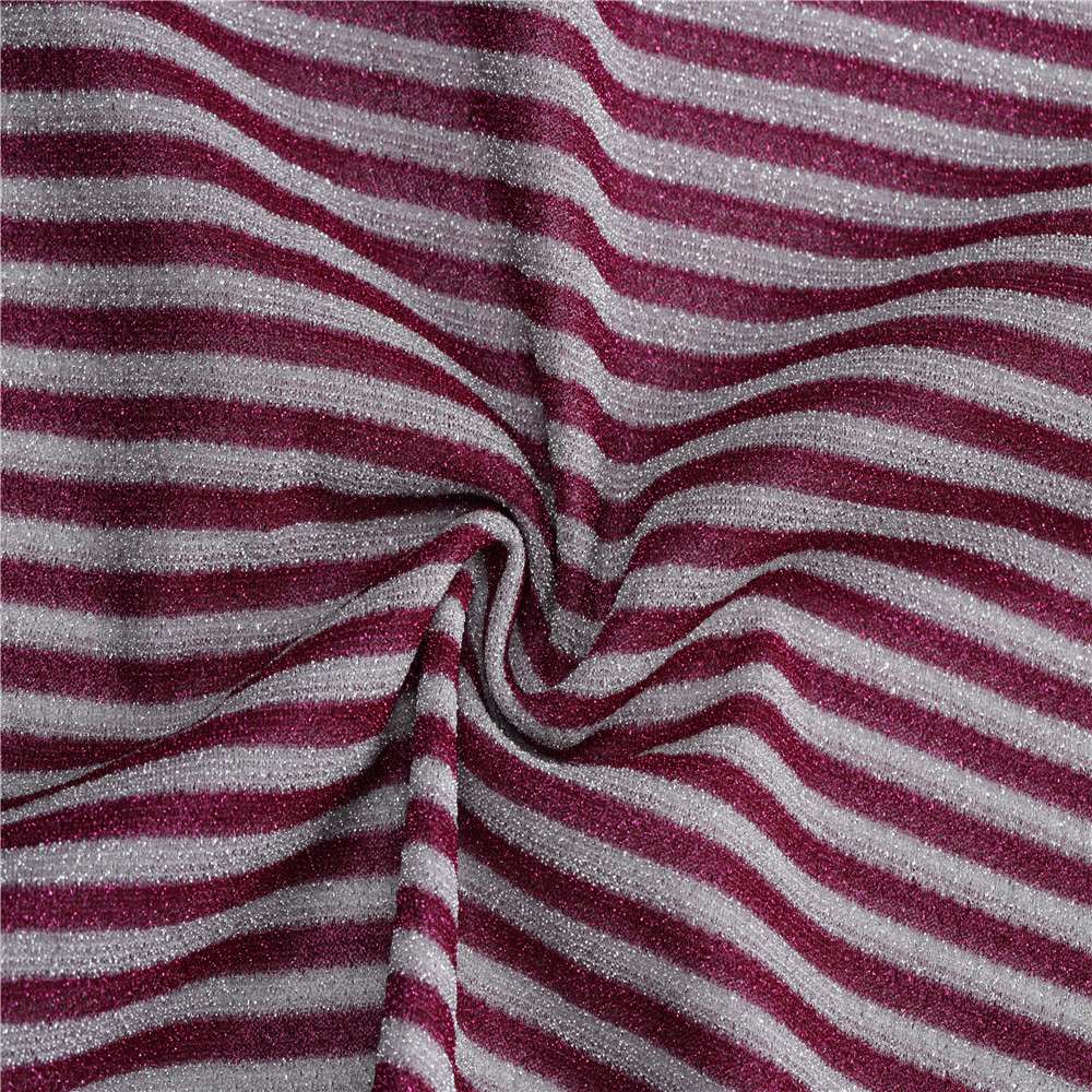 Direct sales from the manufacturer of 120g thick gold and silver thread fabric with medium and thick stripes in natural color, available in stock Application Scenario