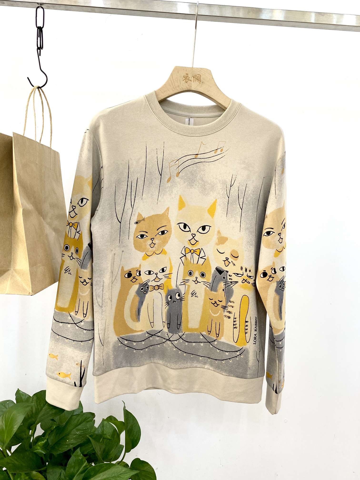 Men's long-sleeved sweatshirt Item Picture