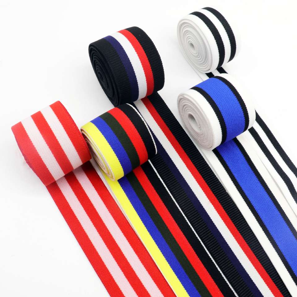 4 cm intercolored striped elastic band Application Scenario
