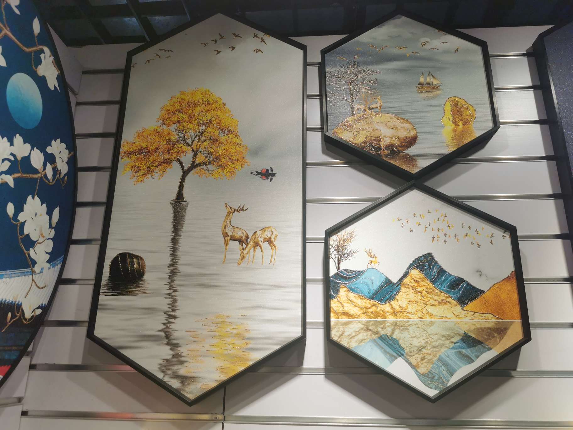 轻奢手绘油画客厅装饰画玄关壁画入户门餐厅挂画纯手工定制油画jxhsu