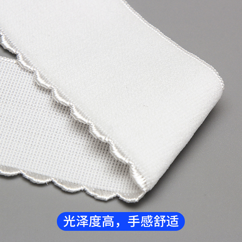 Single-sided velvet crescent-shaped elastic band details Picture