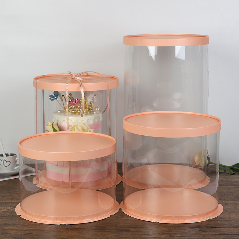 圆形6吋双层粉底粉盖透明围边