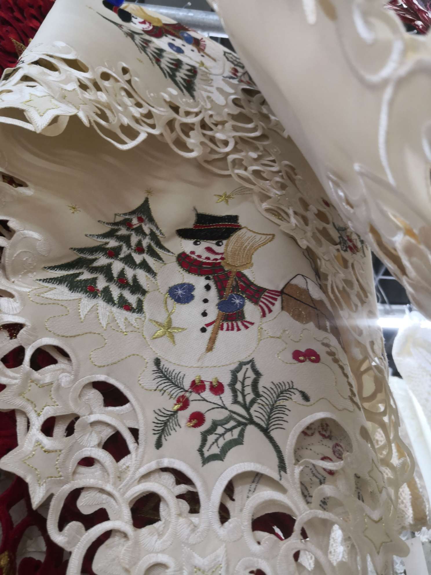 圣诞桌布桌旗抱枕套餐垫支持订做详情图1