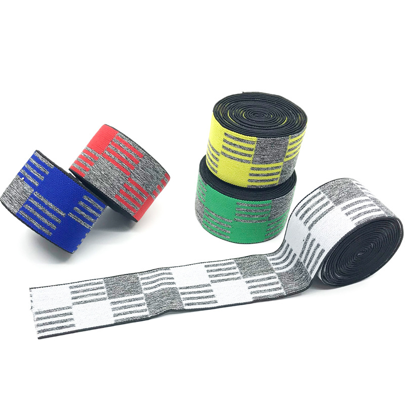 Colorful checkered elastic band Item Picture