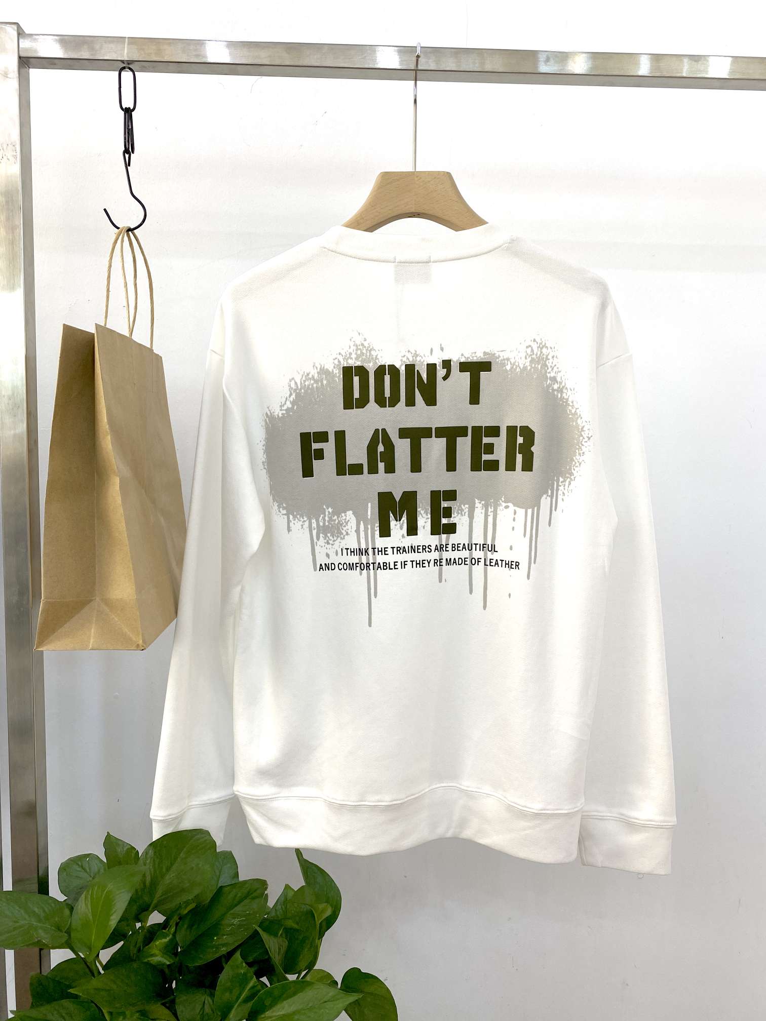 Men's all-cotton long-sleeved sweatshirt Item Picture
