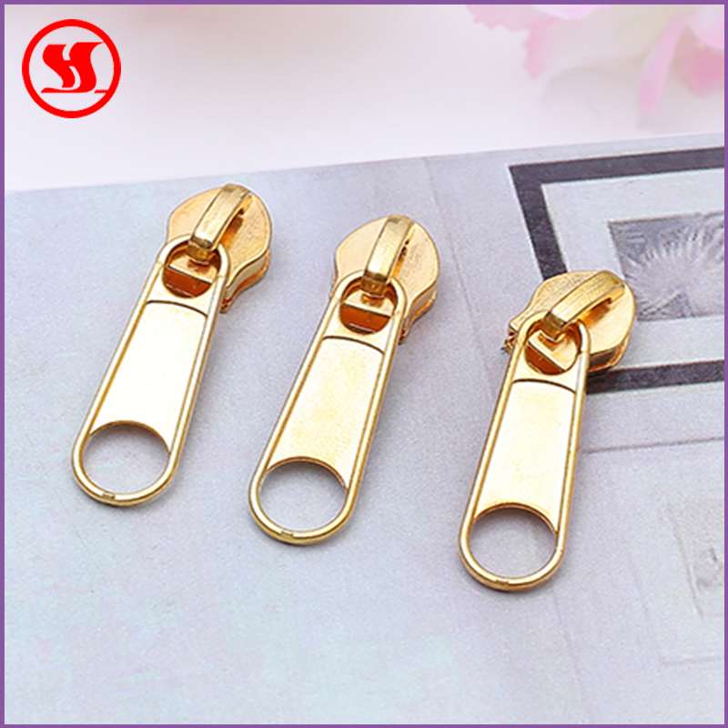 Manufacturers direct gold-plated puller No. 5 metal gold-plated puller spot luggage bags clothing puller thumbnail