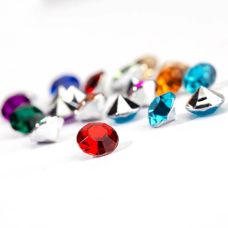 Imitation Taiwan acrylic sharp diamond 8MM pebble beads Specification image