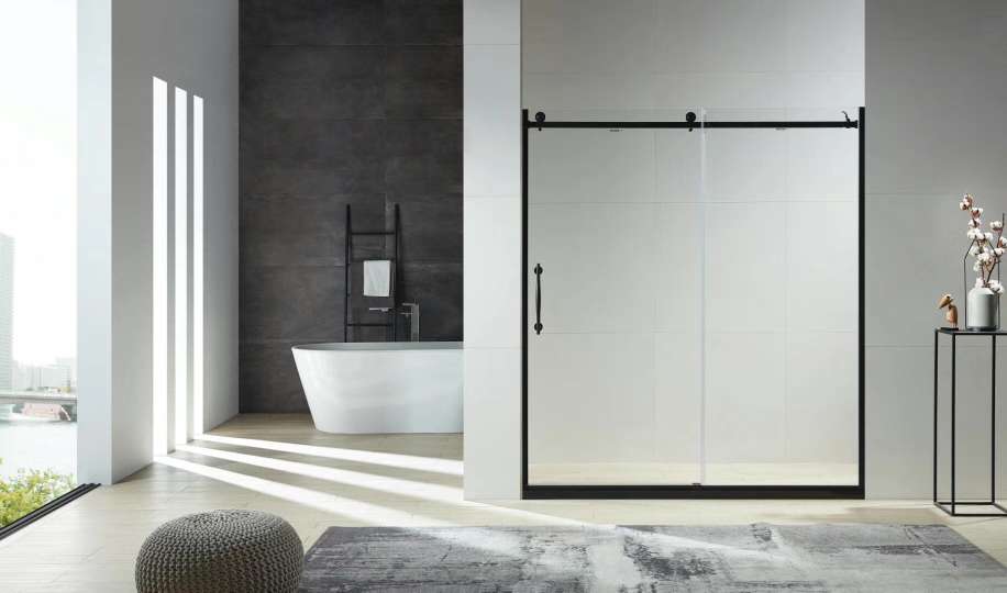 The ORB 81 series ORB ultra-white crystal glass shower enclosure features an integrated design that ensures safety and leaves no fingerprints