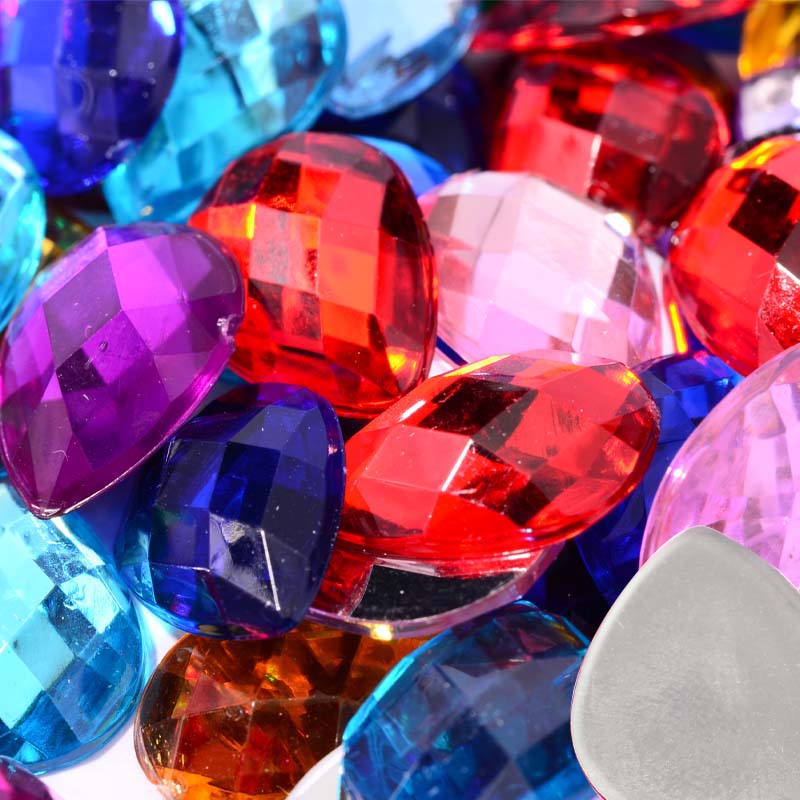 水滴HE13*18MM龟面格面仿台湾压克力钻 胖梨形滴水造型工艺品饰品贴片石详情图6