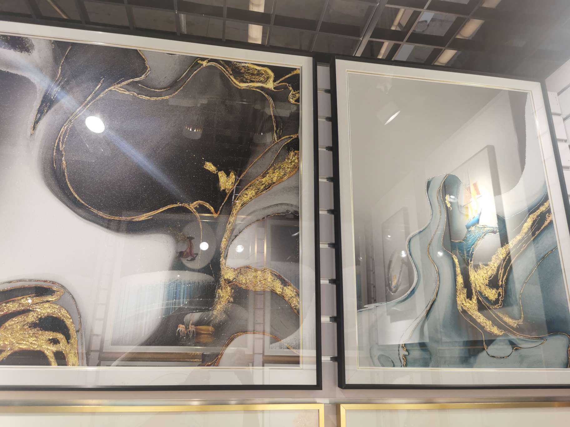 轻奢手绘油画客厅装饰画玄关壁画入户门餐厅挂画纯手工定制油画sjyssb