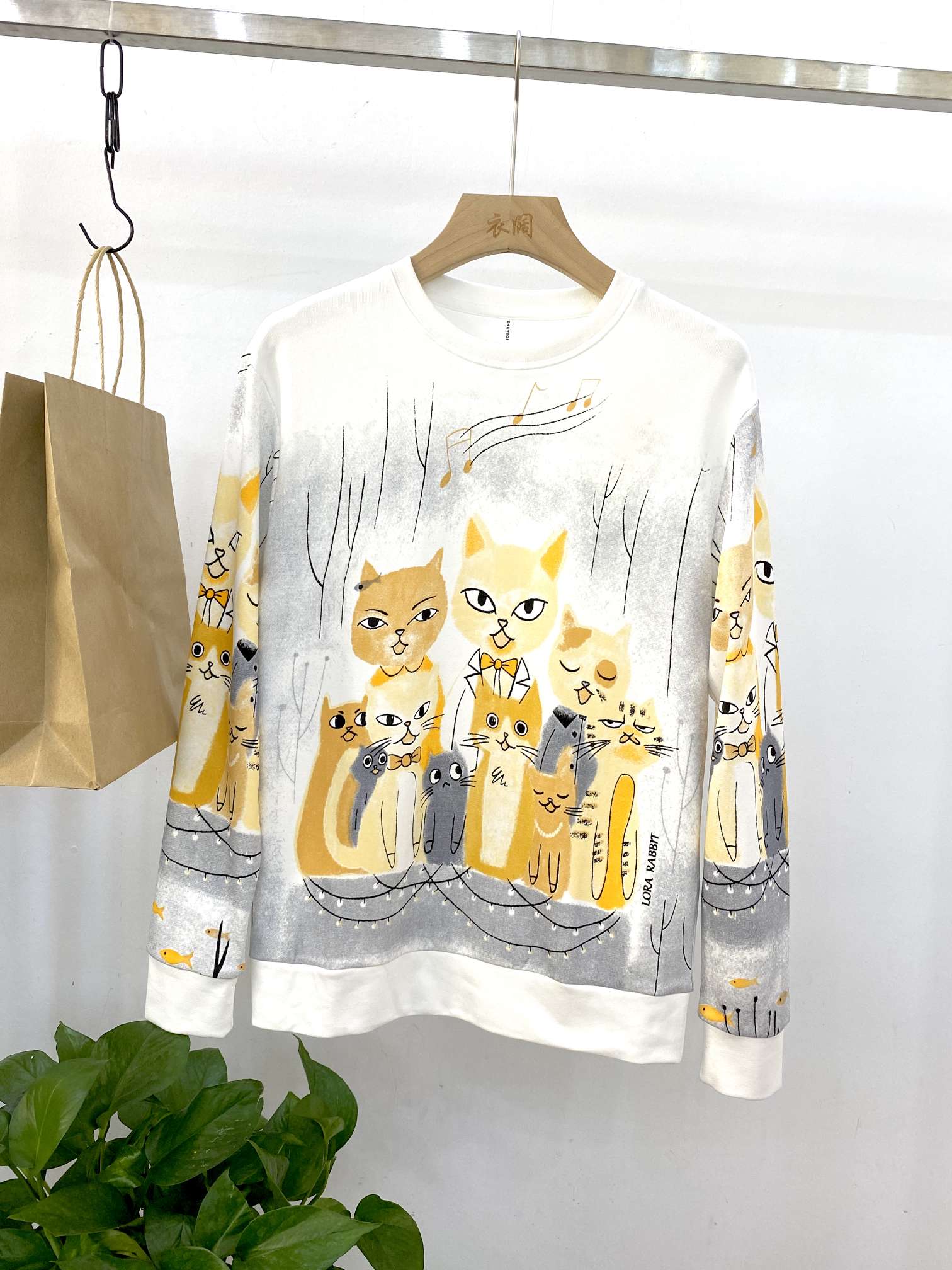 Men's long-sleeved sweatshirt Specification image
