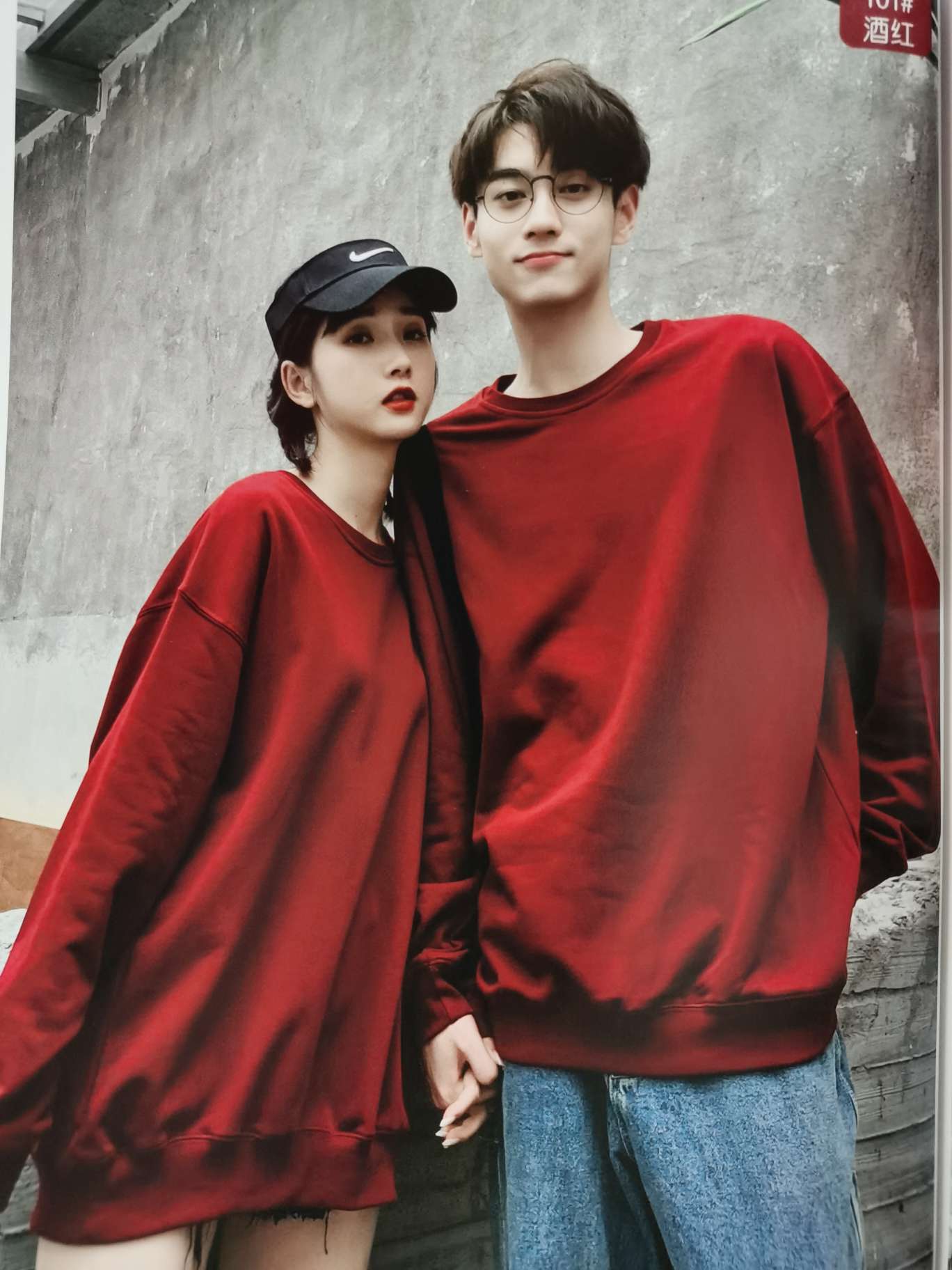 Trendy brand round-neck sweatshirt, loop fashionable sweatshirt undefined