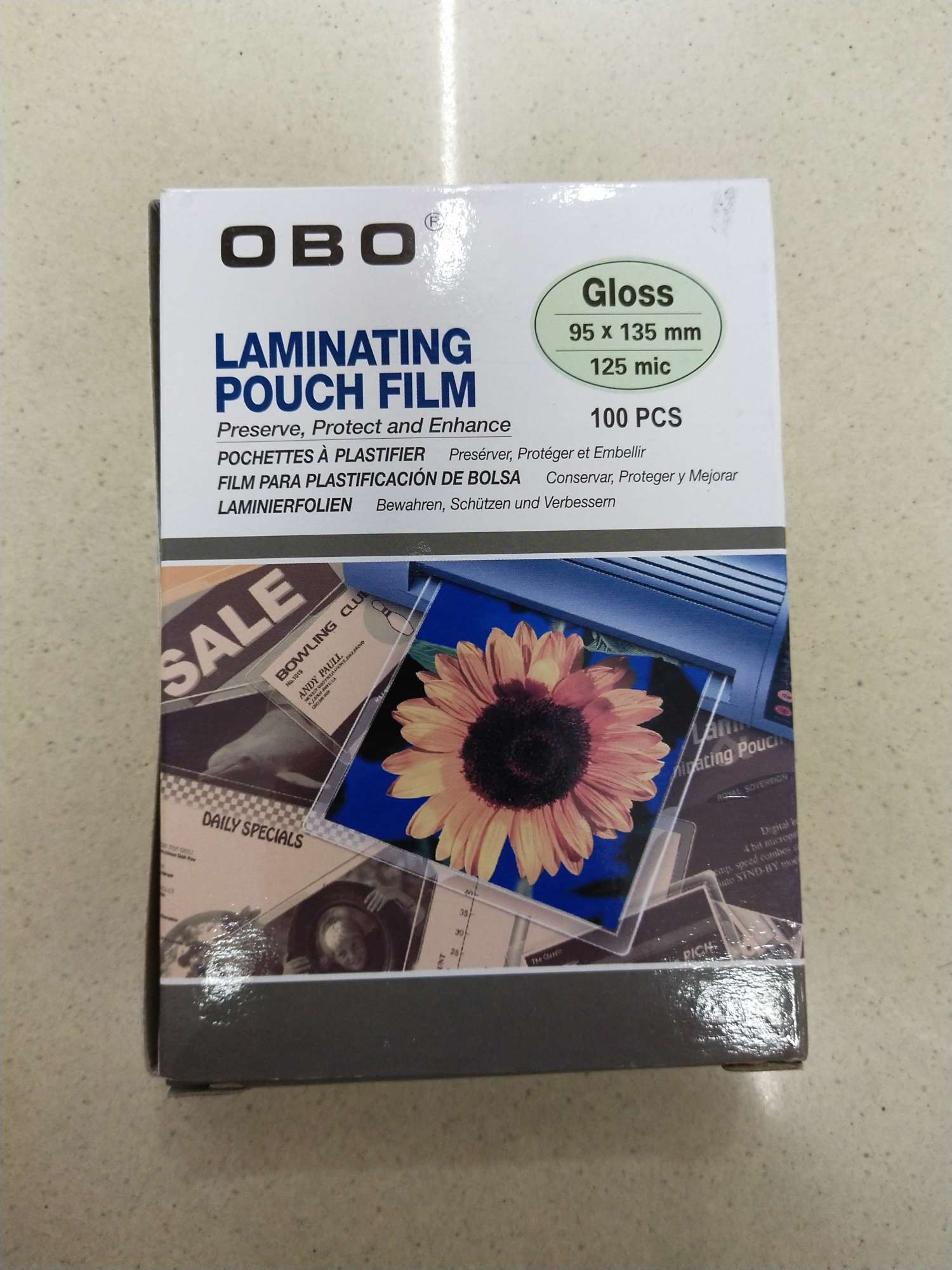 OBO card film Plastic film photo Plastic film/plastic photo Thermoplastic film 95*135*125