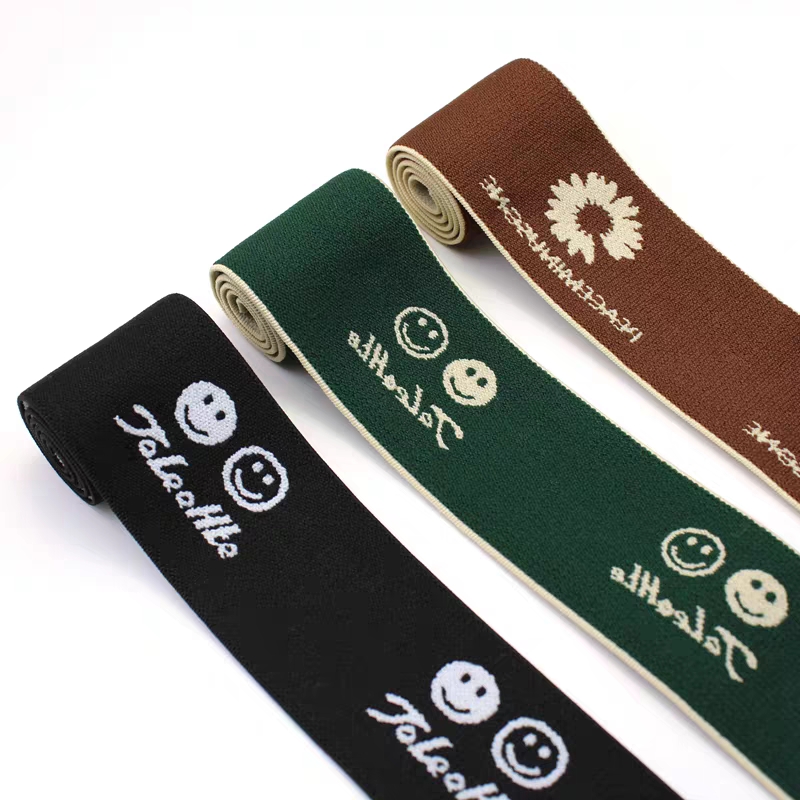 4Cm jacquard elastic band with lettering Application Scenario