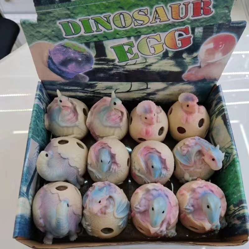 义乌好货厂家直销减压球变异恐龙蛋彩绘新奇特儿童玩具详情图3
