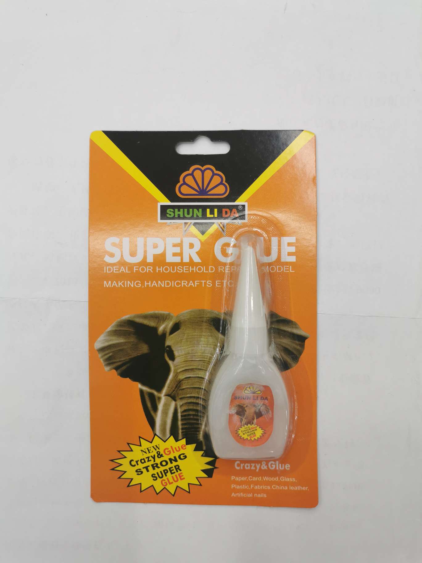 5 g super glue elephant plastic bottle single suction card thumbnail