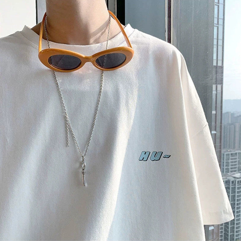 Short sleeved men loose short sleeved T-shirt Student round neck versatile half sleeved men thumbnail