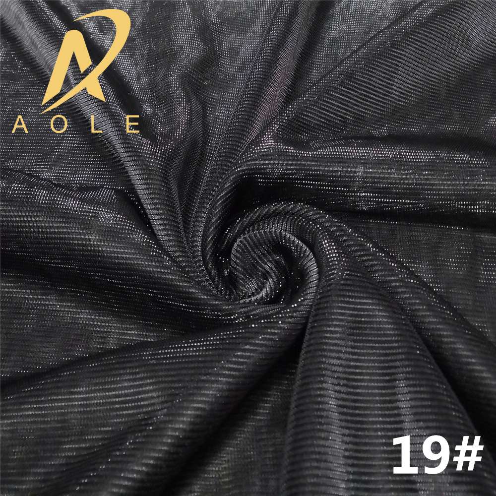 Thin slide filament polyester gold and silver filament color-changing iridesy bright silk mesh fabric for half skirts and scarves Item Picture