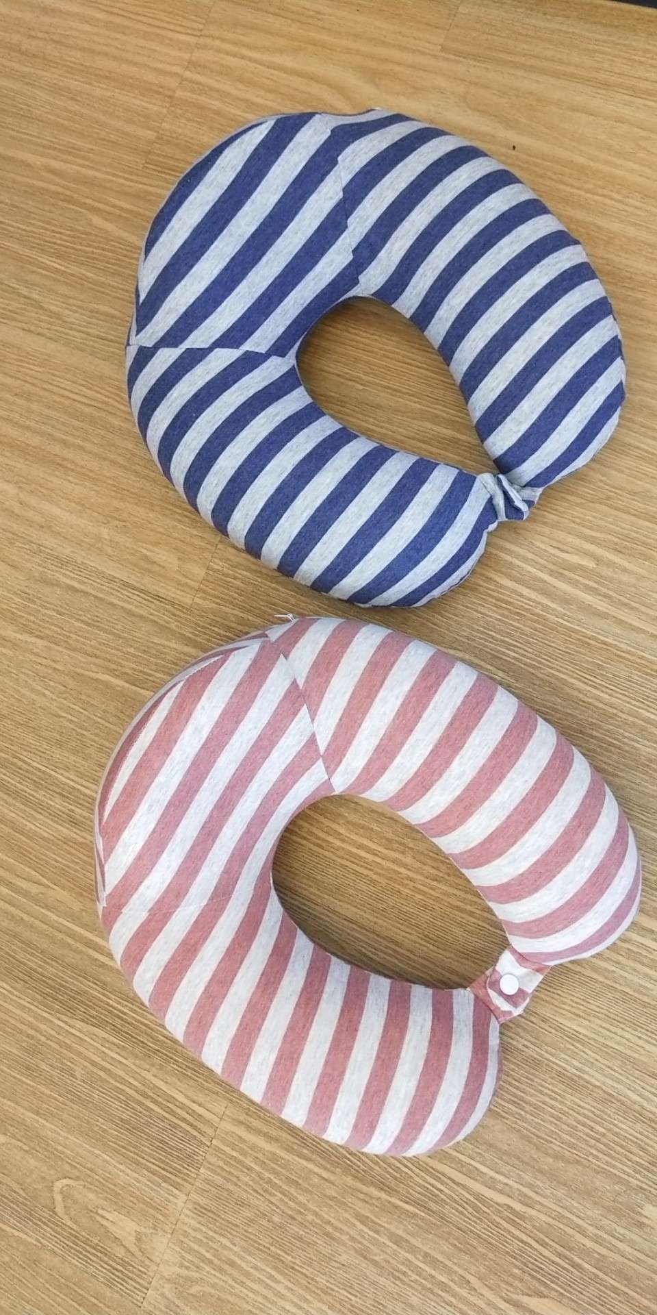 Striped Memory Cotton Back High U Pillow Neck Support Pillow Neck Memory Cotton Travel Driving Adult Neck Pillow