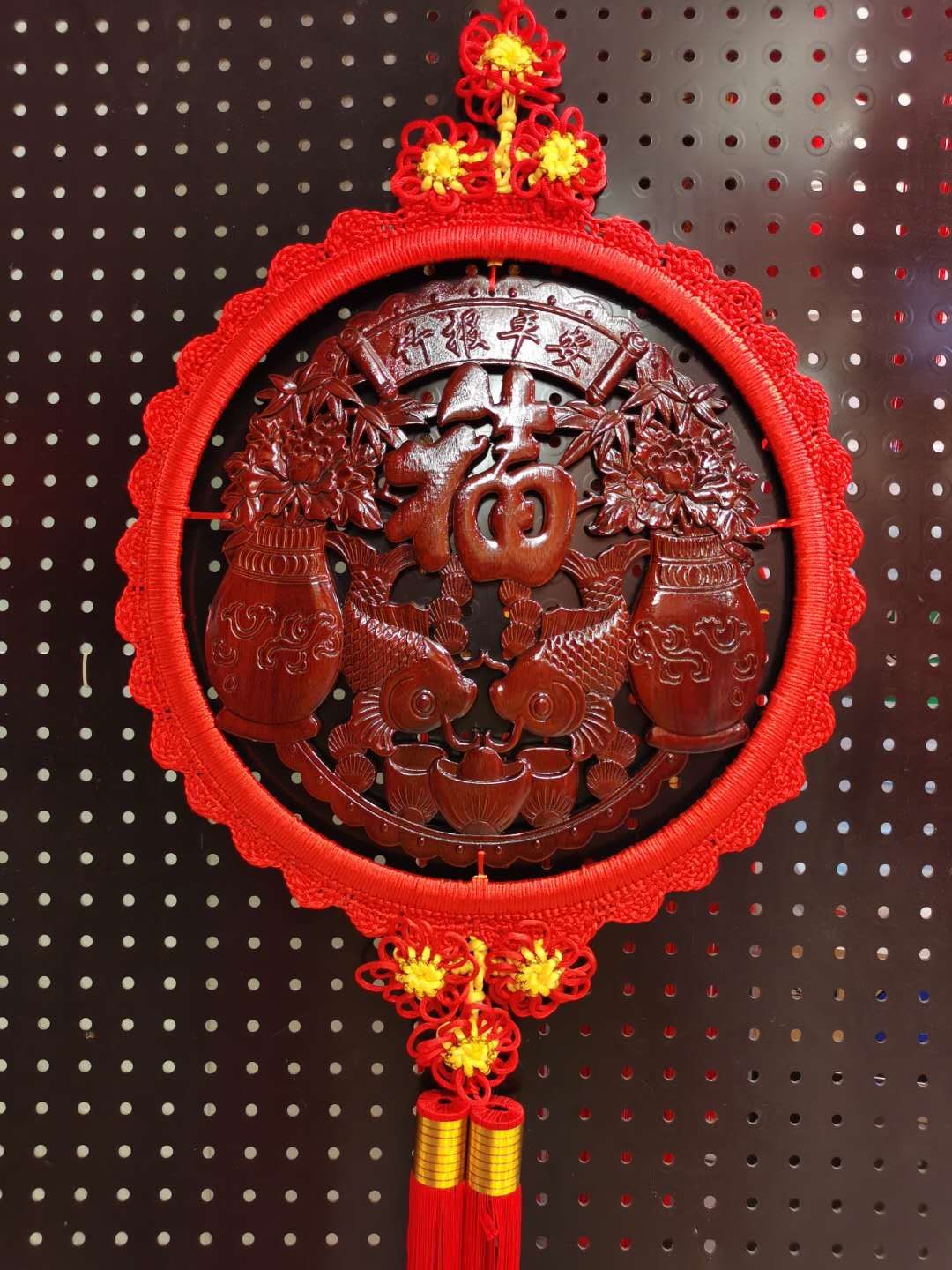 45公分竹报平安香樟木