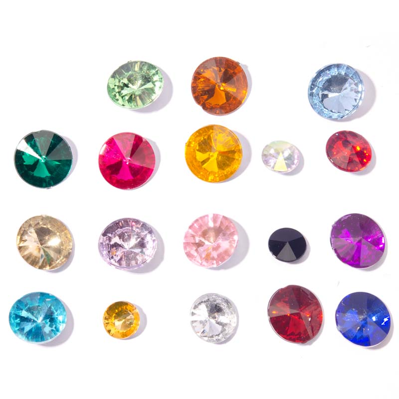 Taiwan acrylic diamond B10MM pointed bottom satellite diamond imitation Taiwan acrylic diamond Acrylic diamond specifications complete delivery time guarantee Specification image