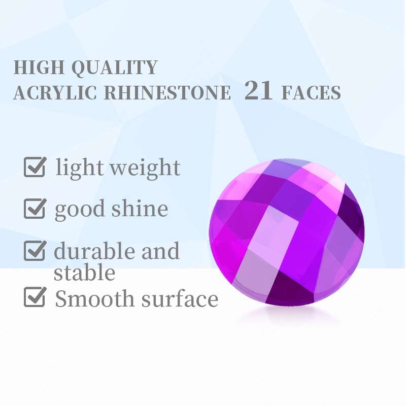 Taiwan E12 round turtle surface without holes, imitation Taiwan acrylic diamond square surface, grid surface, round diamond-encrusted handicraft patch Application Scenario