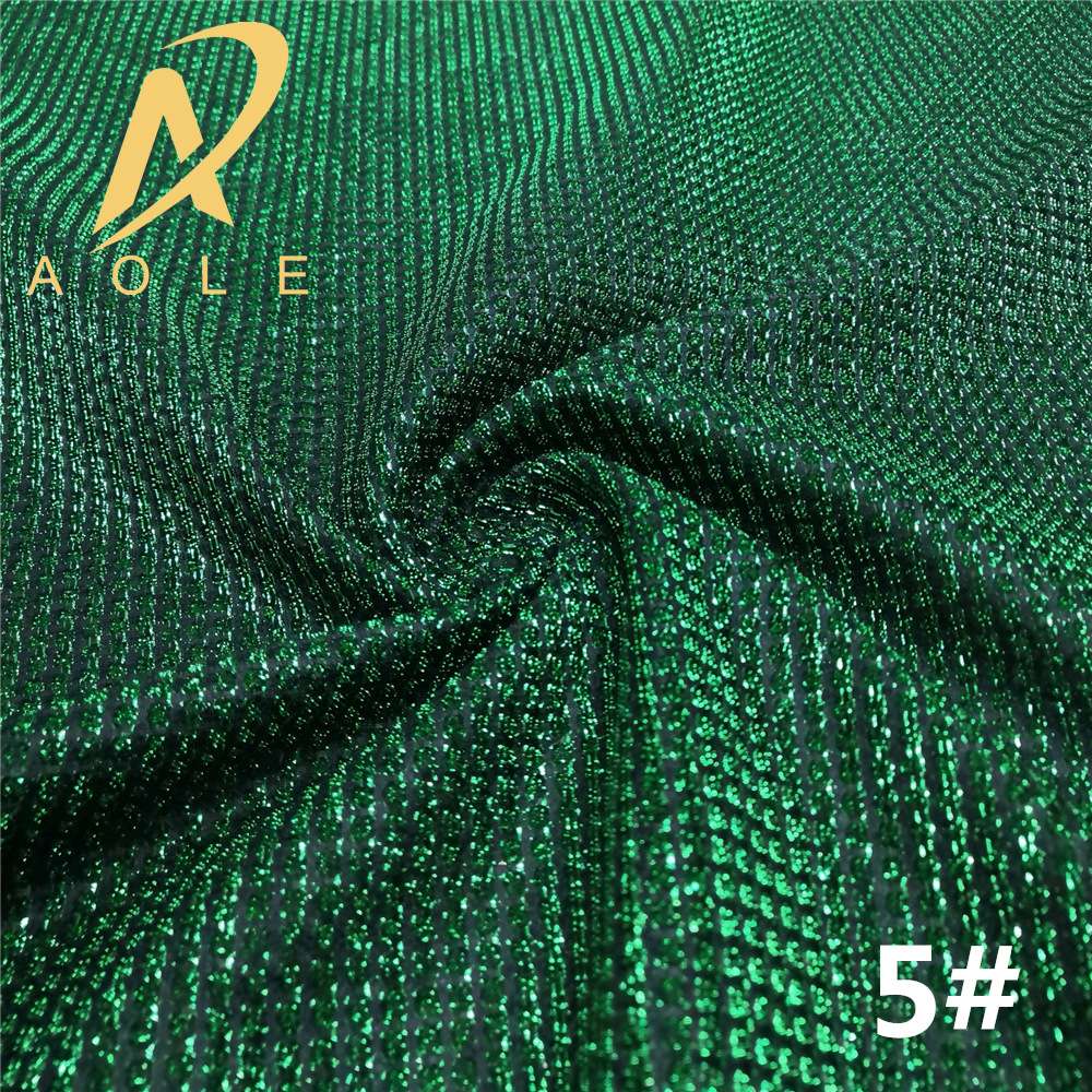 Factory direct sales of glittering checkered mesh fabric, iriered silk, gold and silver silk fabric for clothing, skirts and scarves Item Picture