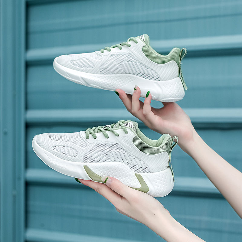 Old Daddy Shoes Female Summer Breathable 2020 New Thin Mesh, Lightweight White Sports Shoes Specification drawing