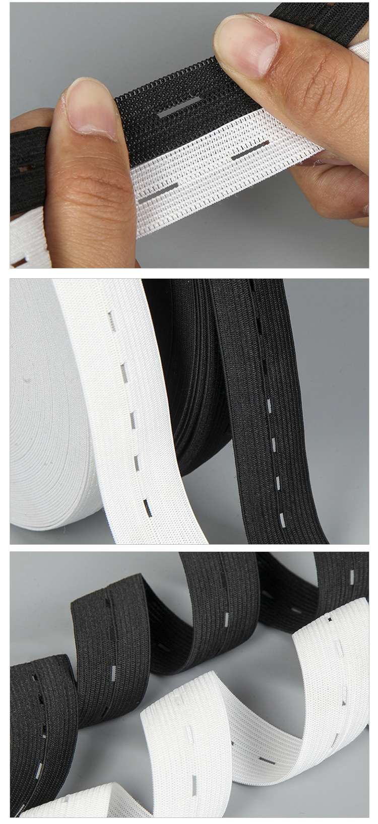The hook knitting machine has holes with tightness, black and white, thin, medium and thick. For the current stock prices, please consult the customer service