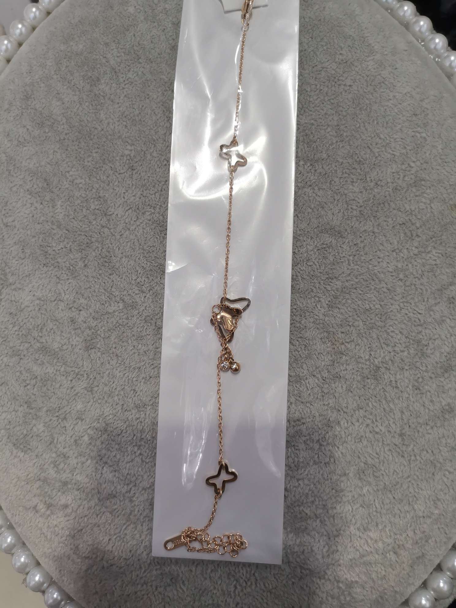 Hollow butterfly ankle bracelet thumbnail