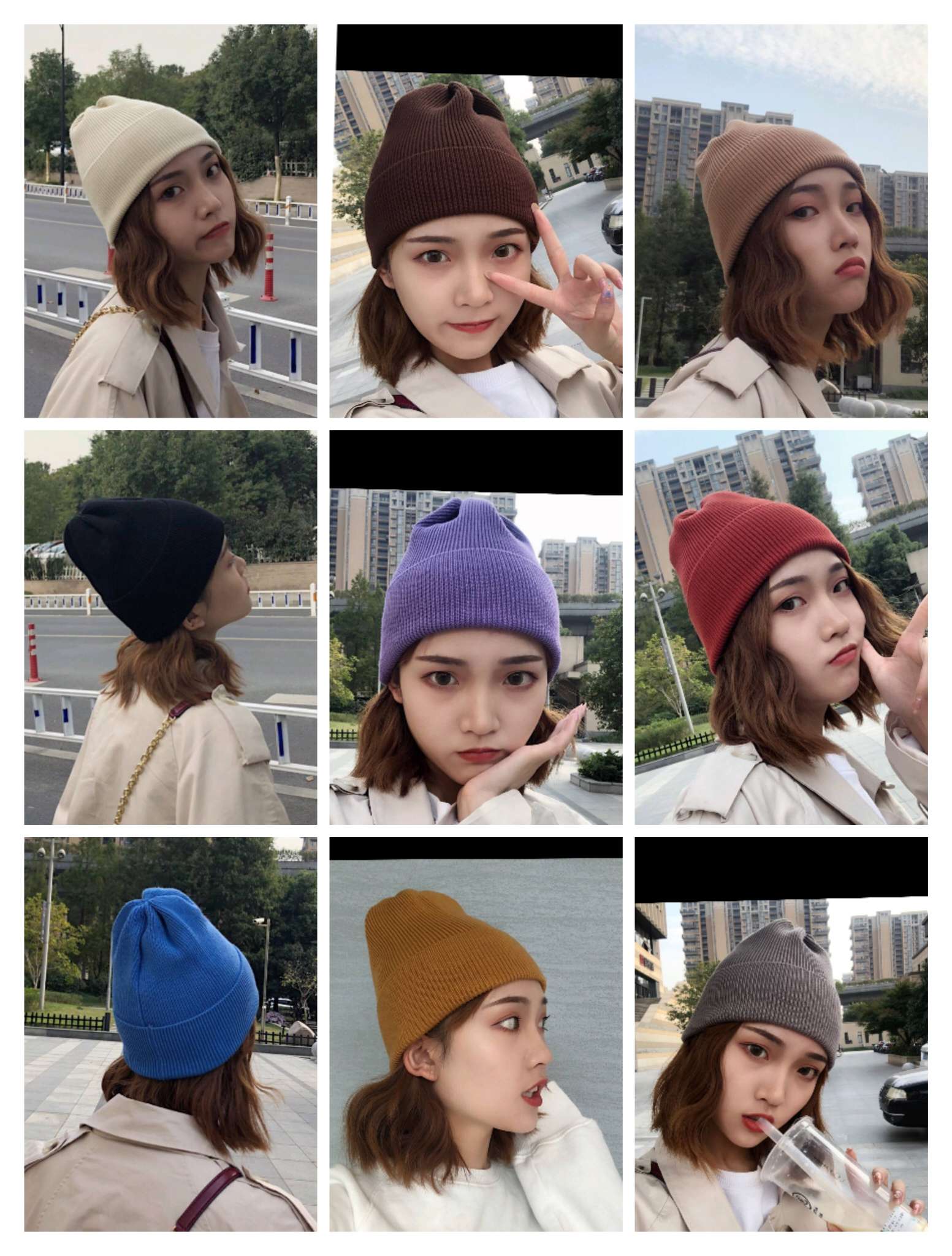 Solid Color Woollen Hat