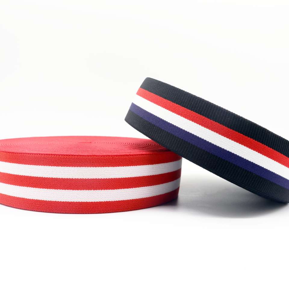 4 cm intercolored striped elastic band Specification image